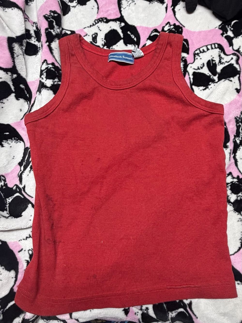 Red Sleeveless Tank Top